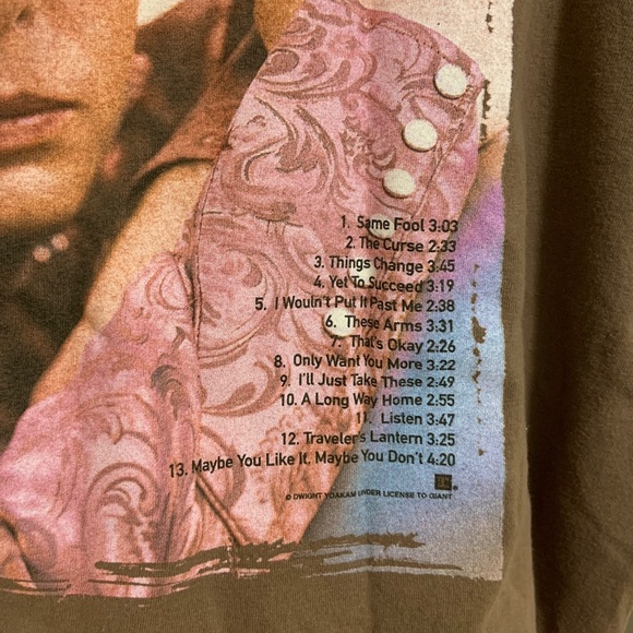 Vintage 1998 Dwight Yoakam Long Way Home Double Sided T-Shirt Sz XL Song List - Picture 5 of 6